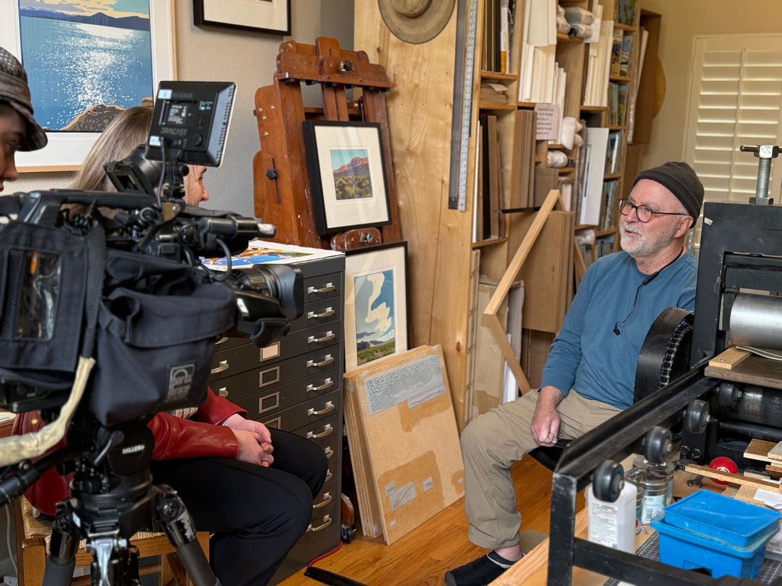 Craig Mitchell and Faith Justis, Channel 2 News segment