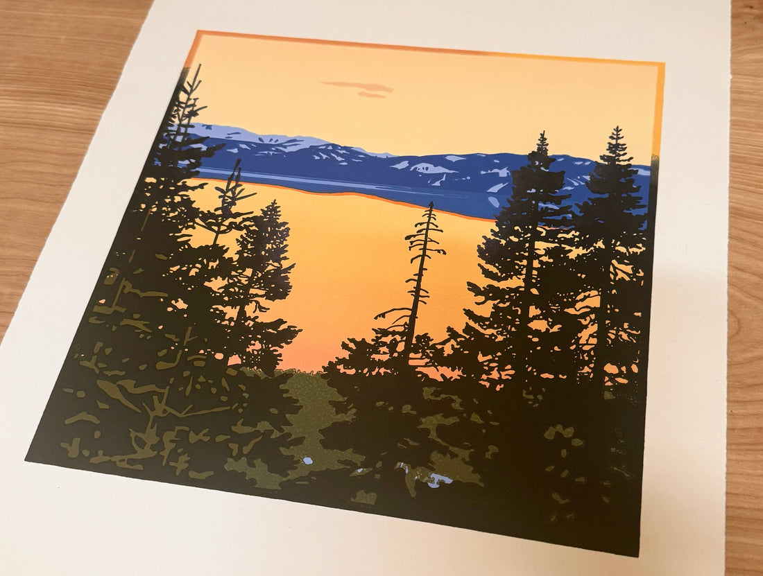 Behind the Block Print: Tahoe Dusk